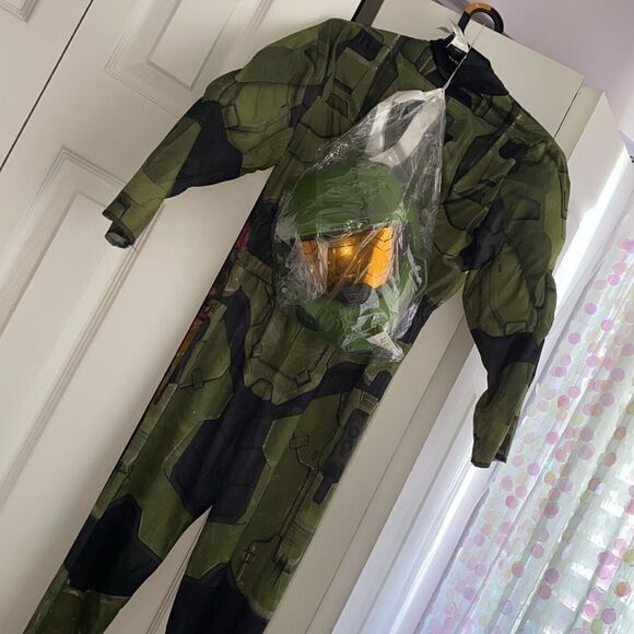 🔥Kids' HALO Master Chief Infinite Deluxe Halloween Costume Jumpsuit New - Picture 6 of 7